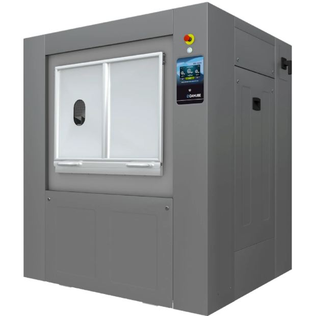 Lave-linge industriel 100 kg de type barrière avec chauffage électrique - Danube AS-100 E ET2_0