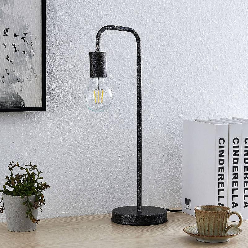 LINDBY ERIVANA LAMPE À POSER, MÉTAL, ROUILLE ANTIQUE