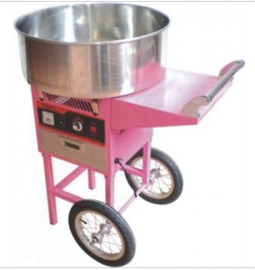 Machine à barbe à papa professionnelle - Trolley + chariot - 520x820x910 - diamètre 520mm - 1100W_0