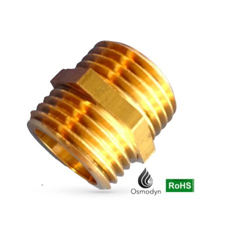 Mamelon égal MM - laiton brut ou inox selon référence - Filetage égal M_0