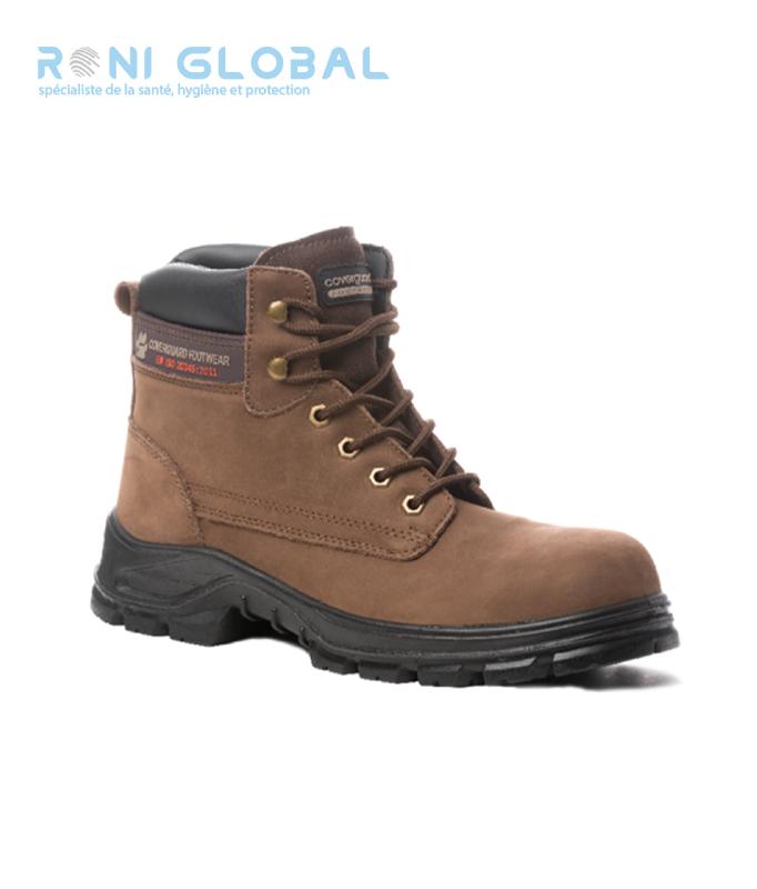 Chaussures de sécurité montantes en nubuck antidérapant S3 SRC - MARBLE COVERGUARD_0