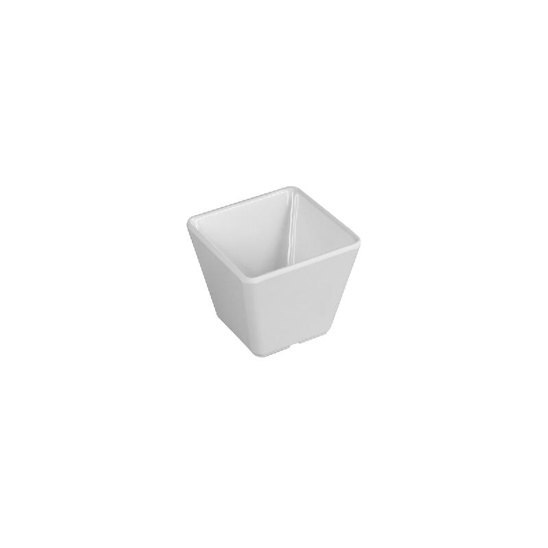 METRO PROFESSIONAL Bol, mélamine, 13 x 13 cm, carré, blanc, 2 pièces - blanc matière synthétique 4067373597496_0