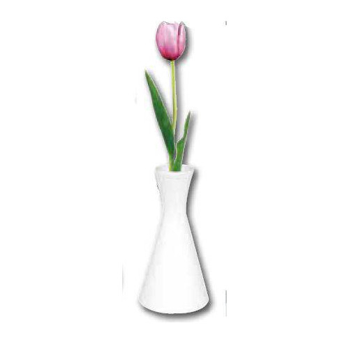 MINI VASES EN PORCELAINE BLANCHE OLYMPIA 140 MM - LOT DE 6