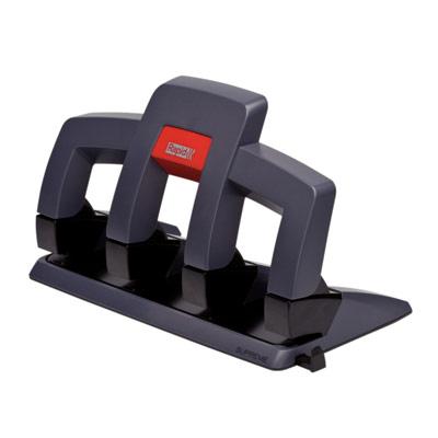 PERFORATEUR 4 TROUS RAPID - SANS EFFORT - 30 FEUILLES - GRIS ET NOIR