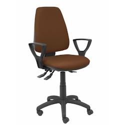 Piqueras y Crespo Silla Elche S bali marrón oscuro brazos fijos - marron multi-matériau 14ASB463B8RN_0