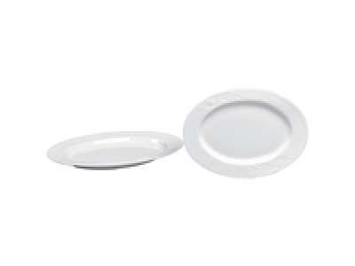 PLAT OVALE EN PORCELAINE HÔTELIÈRE SÉRIE « KARIZMA » 340 X 235MM