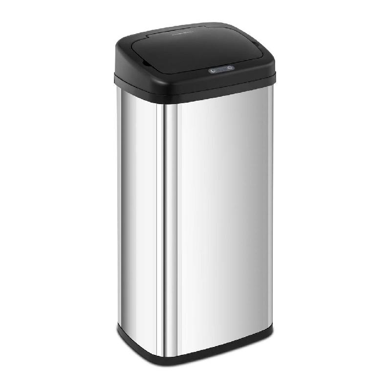Poubelle automatique cuisine 40 litres - rectangulaire en acier inoxydable - modèle 14_0003094_0