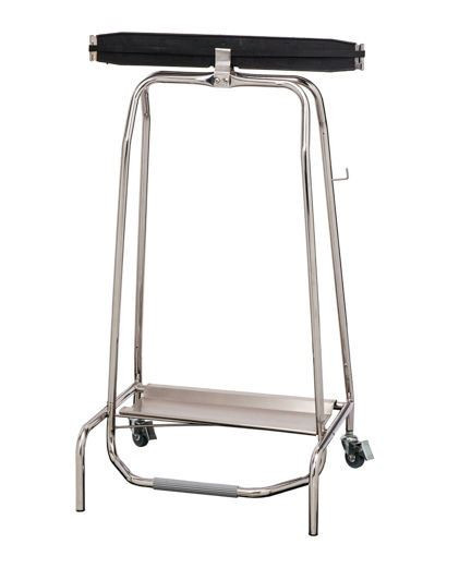 Poubelle porte sac mobile a pedale clapet hermetique inox aisi 201 - 110l marque medial_0