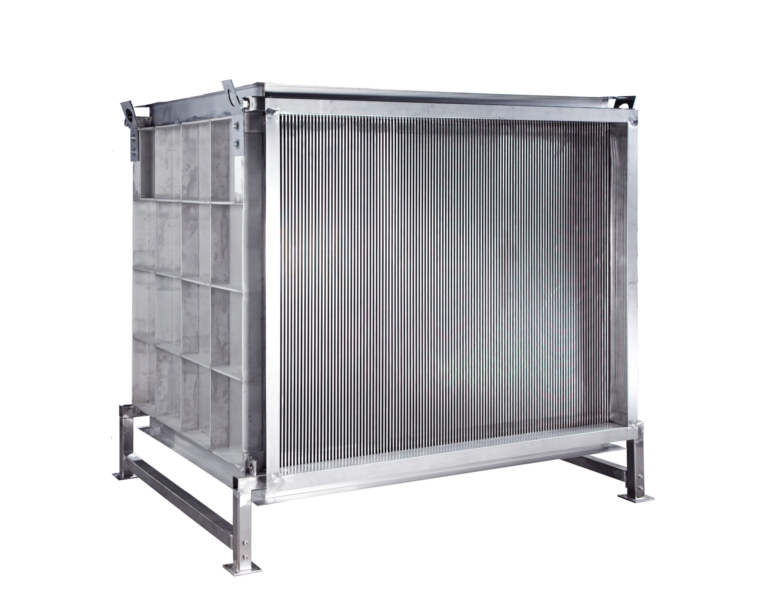Récupérateur de chaleur à plaques très hautes températures en Inox 316Ti - faible perte de charge - jusqu'à 1000°C_0
