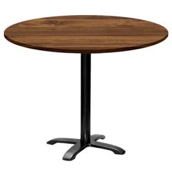 Restootab - Table ronde Ø110cm - modèle Bazila chêne hunton - marron TB-BZ4-R110M-CH.HUN_0