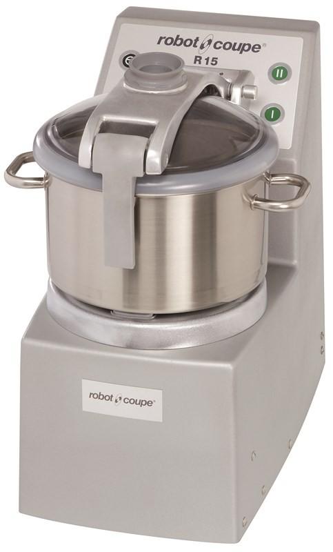 ROBOTCOUPE cutter de table R15 SV - cuve 15 litres - puissance 3000 W - triphasé - vitesse réglable 1500-3000 tr/min_0