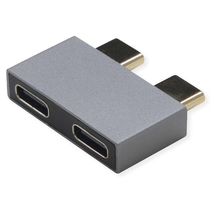 ROLINE Adaptateur USB 3.2 Gen 2, 2x USB Type C - 2x USB Type C,  M/F, argent_0