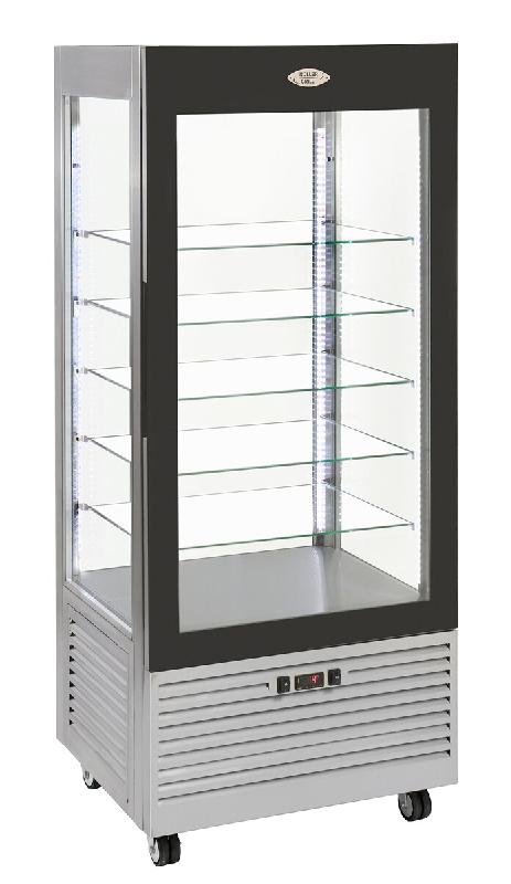 Roller Grill Vitrine verticale, positive ventilée, inox, étagères en verre 490L RD 800 FI - gris verre RD 800 FI_0