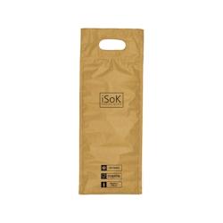 Sac isotherme ISOK 1 bouteille brun effet kraft 18,2x47cm par 100 - Gimex - 3700481664797_0