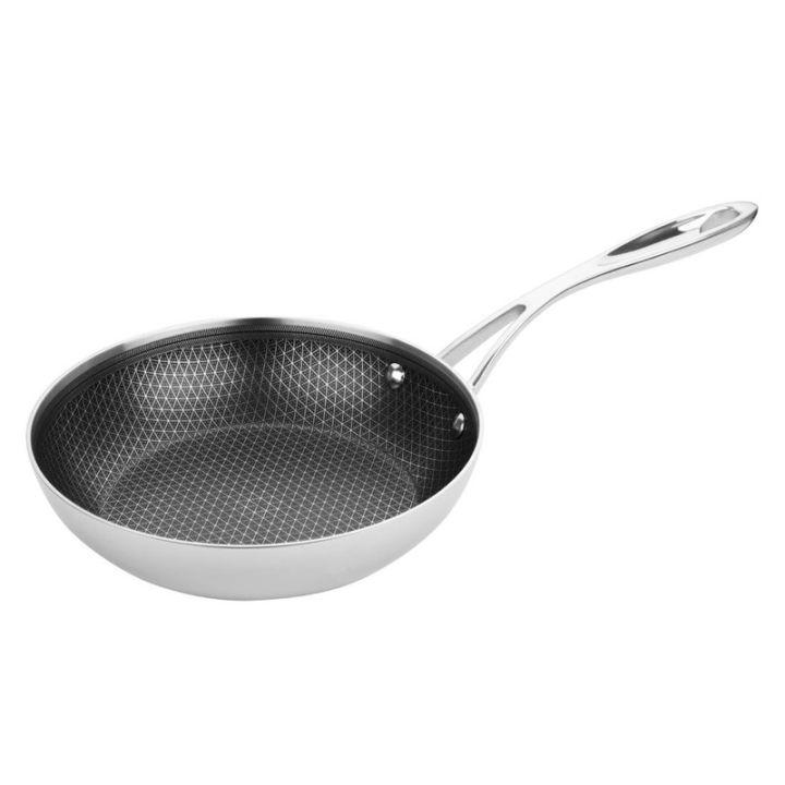 Sauteuse (L)205 mm en inox et aluminium avec revêtement Tri-Shield, compatible tous feux_0