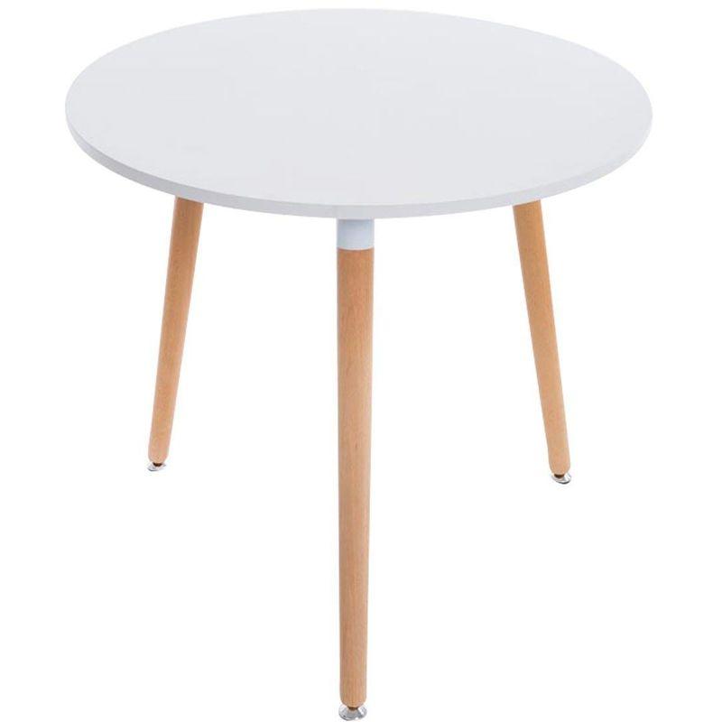 Table De Cuisine Table D Appoint Ronde 3 Pieds En Bois Clair O80 Cm Noir Decoshop26 Comparer Les Prix De Table De Cuisine Table D Appoint Ronde 3 Pieds En Bois Clair
