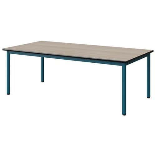 TABLE MALIBU 160X80 T2 4P STRA ACACIA/NOIR BLEU 5025