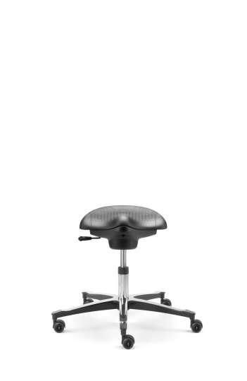Tabouret ergonomique pour salle blanche en polyuréthane - Dauphin - IS2011_CLR ST - inclinable et antistatique_0