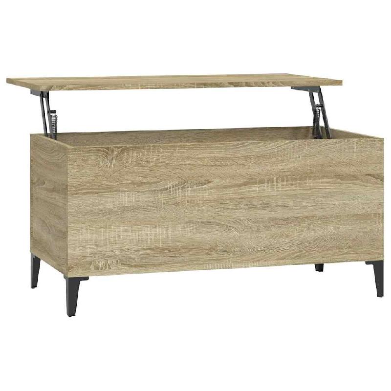 VidaXL Table basse Chêne sonoma 90x44,5x45 cm Bois d'ingénierie Modèle Jardin Orion Prime Plus - 819591_0
