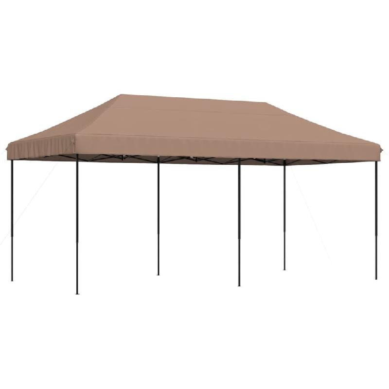 VidaXL Tente de réception pliable escamotable marron 580x292x315 cm Modèle AbriMotion 299 - marron 4004940_0