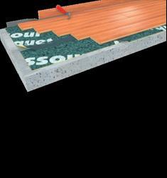 Assour parquet - Sous-couche d'isolation acoustique pour parquet flottant et stratifié - Faible épaisseur 3,5mm - Performances acoustiques jusqu'à 21 dB_0