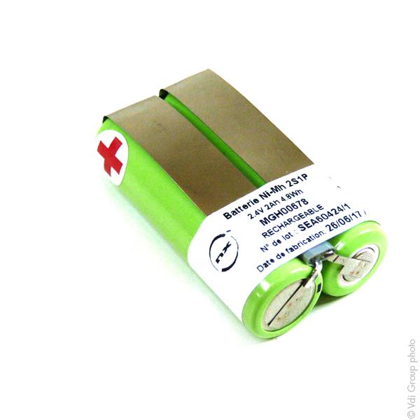 Batterie industrielle NiMH 2x AA 2S1P ST1 - 2.4V 2Ah - Marque NX_0