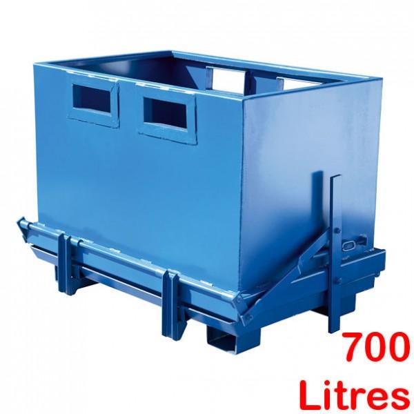 Benne à fond ouvrant 700 à 1800 litres - 5 versions disponibles - Marque Rolléco_0