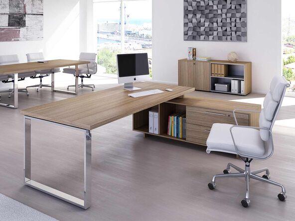 Bureau de direction en bois sur crédence disponible en stock_0