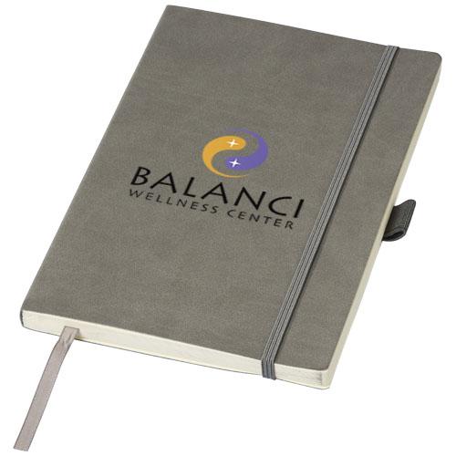 Carnet A5 Revello - couverture souple douce au toucher avec fermeture élastique et 80 feuilles lignées_0