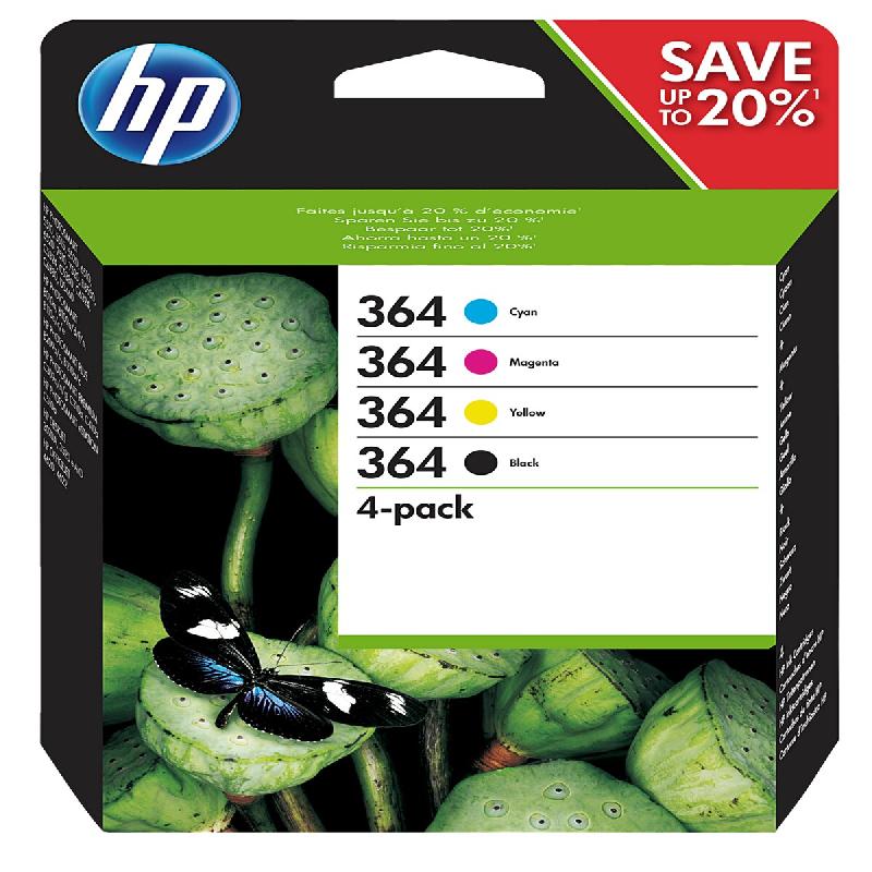 Cartouche d'encre HP 364 Multipack noir, jaune, magenta, cyan - multicolore 810275_0