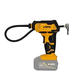 Compresseur d'air sans fil Batterie 20V - Pistolet Compresseur portatif Haute Pression 7 Bars Écran Digital et LED VITO - jaune 5604612710910_0