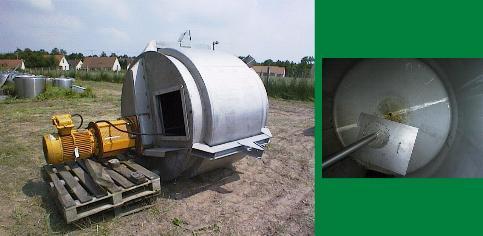 Cuve double enveloppe agitée 3000 litres en inox avec défloculeur 22 kW - d'occasion_0