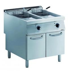 Friteuse électrique pro   2 x 15 Litres   20 kW          Acier inoxydable 800x900x850mm COMBISTEEL - inox 6017429611636_0