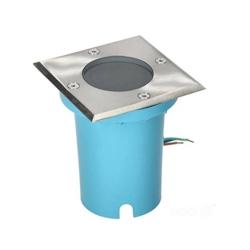 KOBI Spot extérieur encastrable carré GU10 230V acier inoxydable IP65 - 5900605095515_0