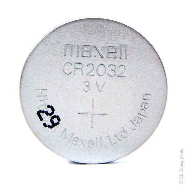 PILE BOUTON LITHIUM BLISTER CR2032 MAXELL 3V 220MAH_0