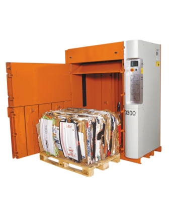 Presse à balles verticale Orwak 3300 - robuste, rapide et idéale pour cartons et plastiques_0