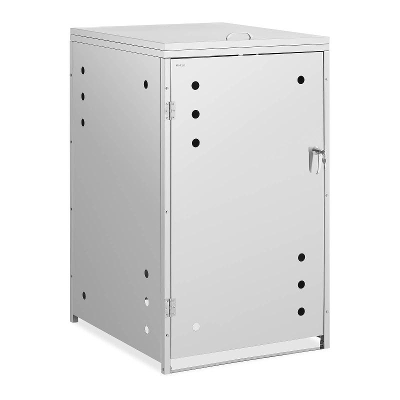 RANGE-POUBELLE 240 LITRES FENTES D\'AÉRATION HORIZONTALES ACIER INOXYDABLE 14_0006040_0