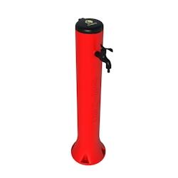 Sined Fontaine de jardin rouge modèle Triton avec possibilité de raccordement rapide des tuyaux. Diamètre 15 cm Hauteur 100 cm. - rouge plastique F_0