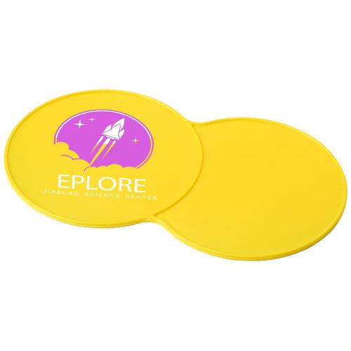 Sous-verre en plastique Sidekick - modèle 21050808 - espace pour boissons et biscuits_0