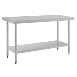 Table de préparation sans rebord en acier inoxydable Vogue 1500 x 600mm - UNT377_0