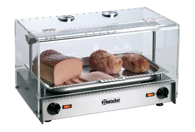 Vitrine chauffante plexiglas 1/1gn - bartscher_0