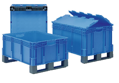 Bac en plastique gerbable XL pour le transport des charges lourdes dans les entrepôts_0