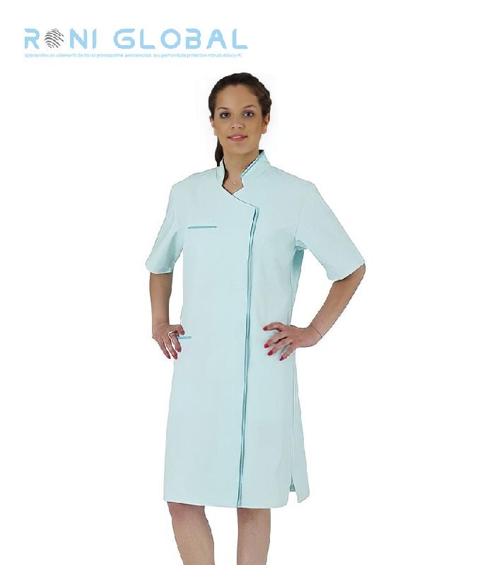 Blouse de travail femme manches courtes - 4 poches, coton et polyester - ALINE REMI CONFECTION_0