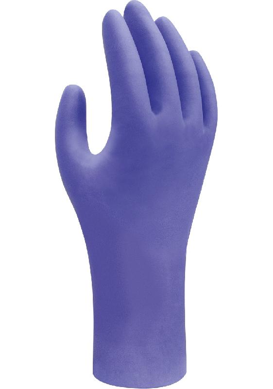 Boîte de 100 gants nitrile bleu cobalt tm 7/8 - SHOWA - 7540-t.M - 743739_0
