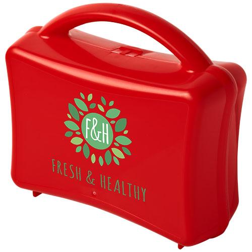 Boîte repas junior Stubi 21081402 - en forme de valise avec espace pour bouteille de sport 500 ml_0