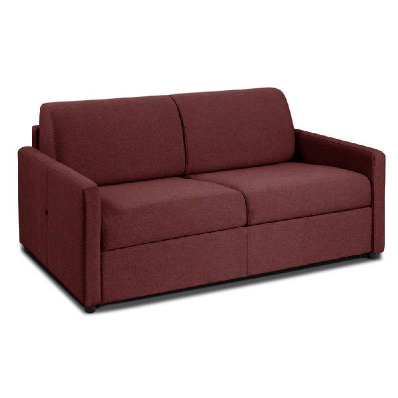 CANAPÉ CONVERTIBLE  NICE MATELAS MÉMORY  20CM EXPRESS  LATTES 140CM MICROFIBRE BORDEAUX_0