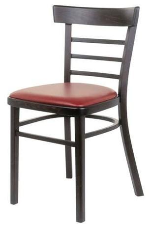 CHAISE BISTROT BRASSEUR PVC BORDEAUX