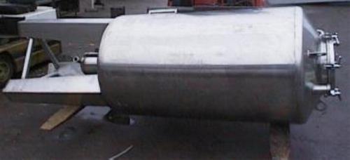 Cuve simple enveloppe inox 1000 litres sur pieds - fond conique - d'occasion_0