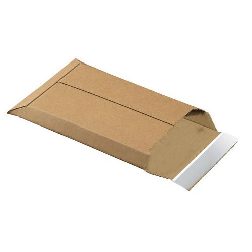 ENVELOPPE CARTON - À SOUFFLET - OUVERTURE PAR LE HAUT