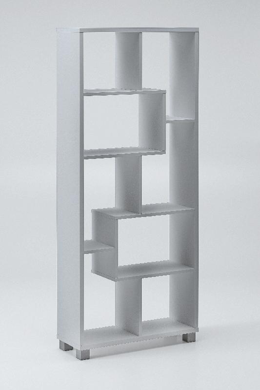 ÉTAGÈRE BIBLIOTHÈQUE,HORIZONTAL/VERTICAL. BLANCHE